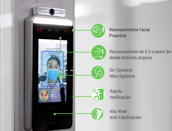 Portero Electrico Visor Inalambrico WIFI con Seguridad biometrica